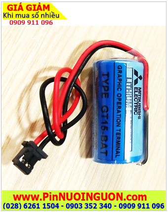 Mitsubishi GT15-BAT; Pin nuôi nguồn Mitsubishi GT15-BAT lithium 3v 2/3A 1800mAh _Xuất xứ Nhật